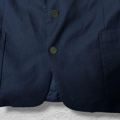 Saint Laurent Tailored Jacket Asian fit XL US size L Navy Authentic