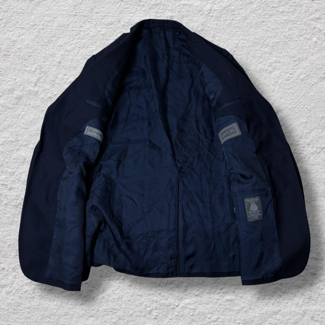 Saint Laurent Tailored Jacket Asian fit XL US size L Navy Authentic