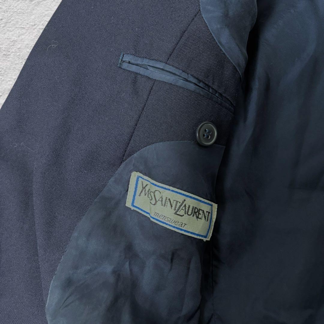 Saint Laurent Tailored Jacket Asian fit XL US size L Navy Authentic