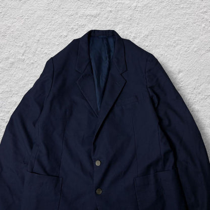 Saint Laurent Tailored Jacket Asian fit XL US size L Navy Authentic