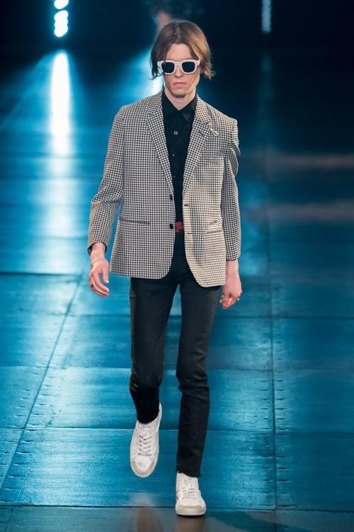 Saint Laurent Paris Tailored Jacket Asian fit S US size XS White Black Authentic