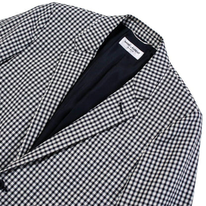 Saint Laurent Paris Tailored Jacket Asian fit S US size XS White Black Authentic