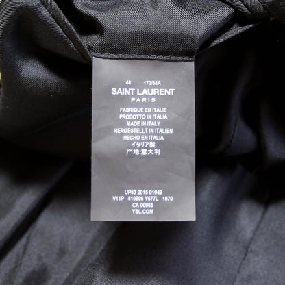 Saint Laurent Paris Tailored Jacket Asian fit S US size XS White Black Authentic