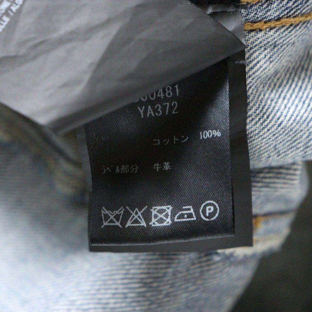 Saint Laurent PATCHED DENIM JACKET Asian fit M US size S Indigo Authentic