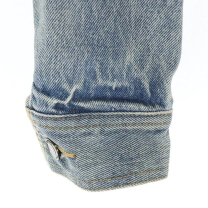 Saint Laurent PATCHED DENIM JACKET Asian fit M US size S Indigo Authentic