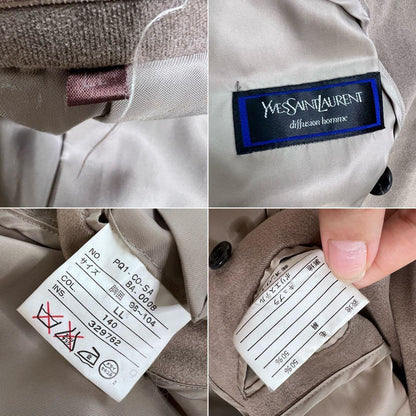 Saint Laurent Coat Asian fit XL US size L Brown Authentic