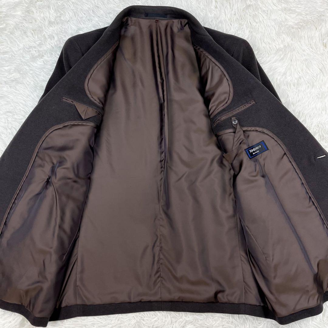 Saint Laurent Coat Asian fit L US size M Charcoal Gray Authentic