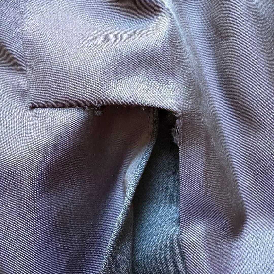 Saint Laurent Long Coat Asian fit L US size M Navy Authentic