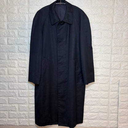 Saint Laurent Long Coat Asian fit L US size M Navy Authentic