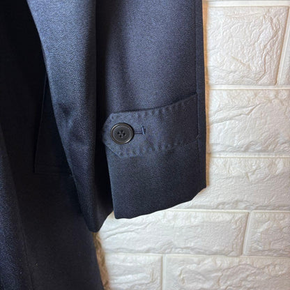 Saint Laurent Long Coat Asian fit L US size M Navy Authentic