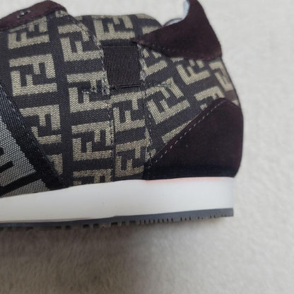 FENDI Sneakers Shoes Low-Cut FF Zucca EU 37 US 7 Authentic