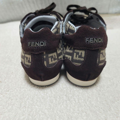 FENDI Sneakers Shoes Low-Cut FF Zucca EU 37 US 7 Authentic