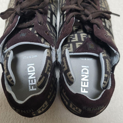 FENDI Sneakers Shoes Low-Cut FF Zucca EU 37 US 7 Authentic