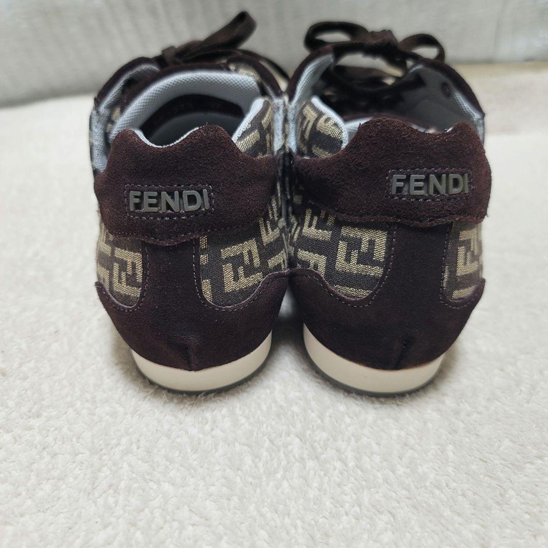FENDI Sneakers Shoes Low-Cut FF Zucca EU 37 US 7 Authentic