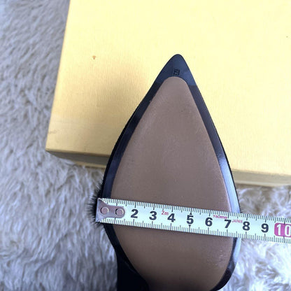 FENDI Shoes Pumps Heel EU 38.5 US 8.5 Black Authentic
