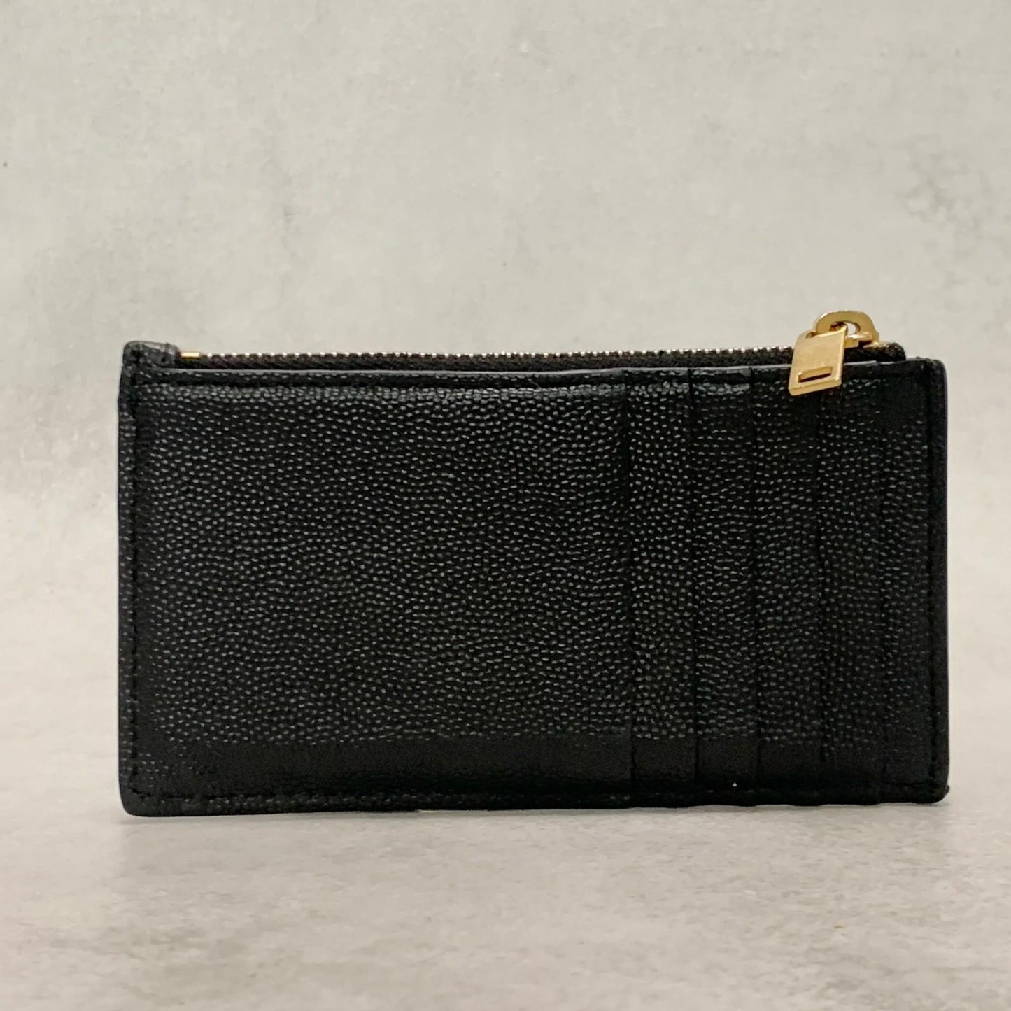 Saint Laurent  YSL Coin Case Cassandra Logo Card Holder Wallet Purse Used Auth