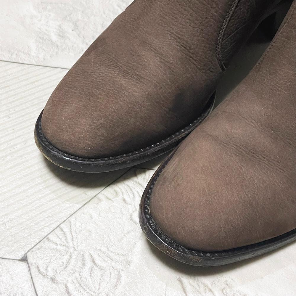 FENDI Boots Shoes EU 37.5 US 7.5 Leather Chocolate Brown Authentic