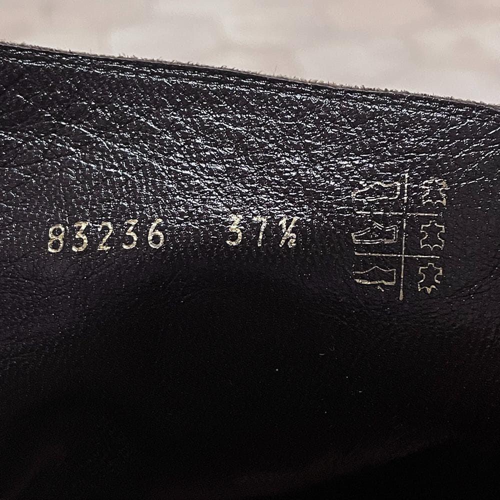 FENDI Boots Shoes EU 37.5 US 7.5 Leather Chocolate Brown Authentic