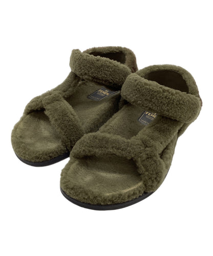 FENDI Boa Sandals Shoes EU 39 US 9 Green Authentic