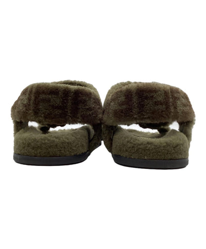 FENDI Boa Sandals Shoes EU 39 US 9 Green Authentic