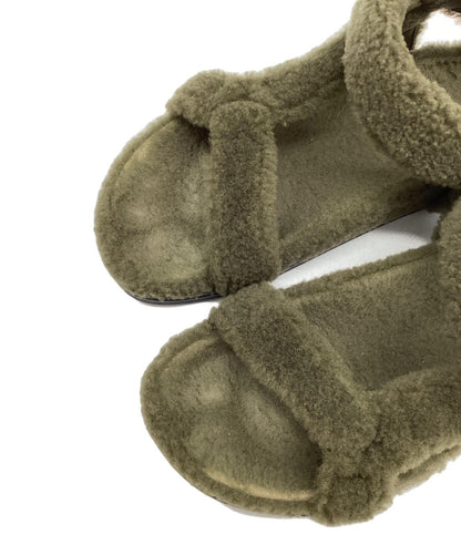 FENDI Boa Sandals Shoes EU 39 US 9 Green Authentic