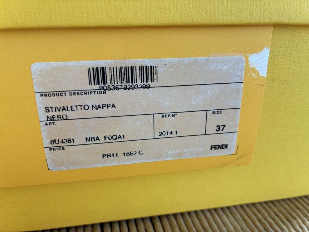 FENDI Short Boots Shoes EU 37 US 7 Black Authentic