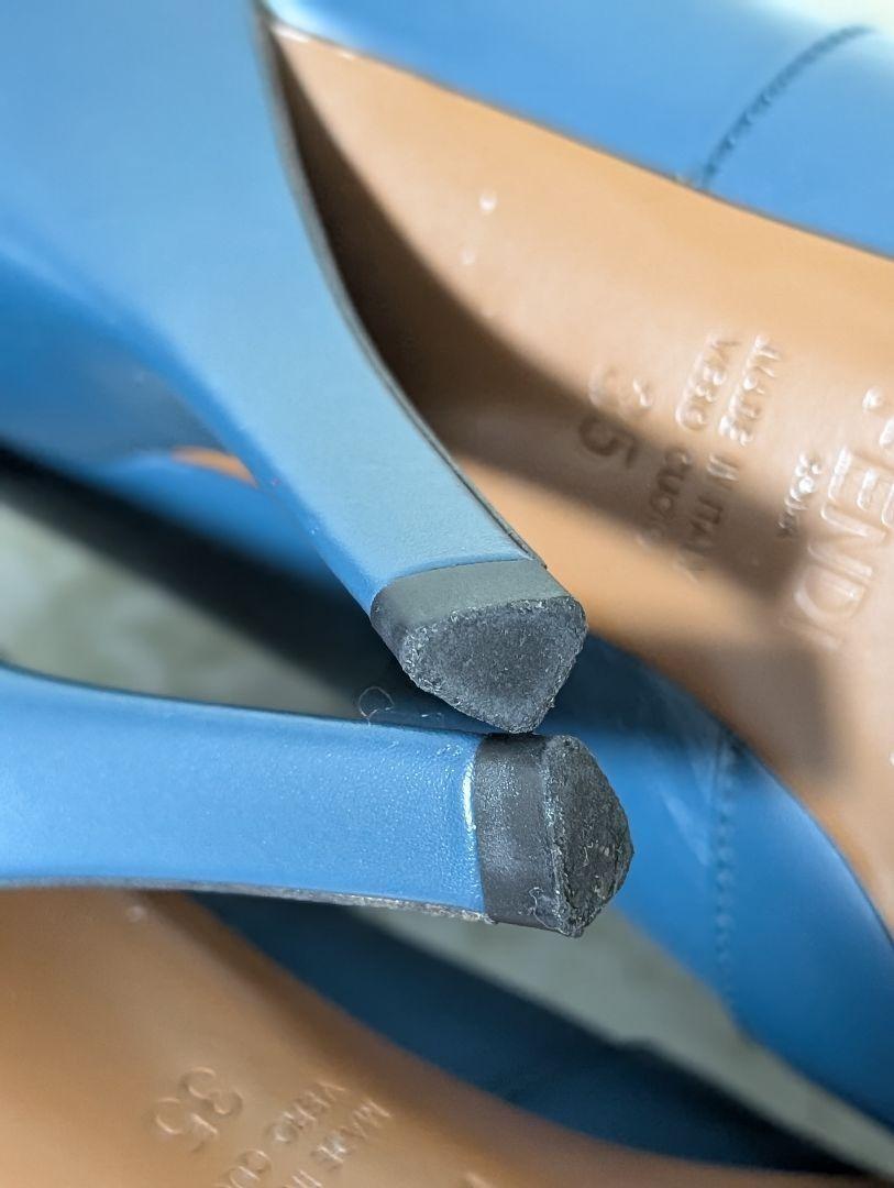 FENDI Sock Boots Shoes EU 35 US 5 Navy Authentic