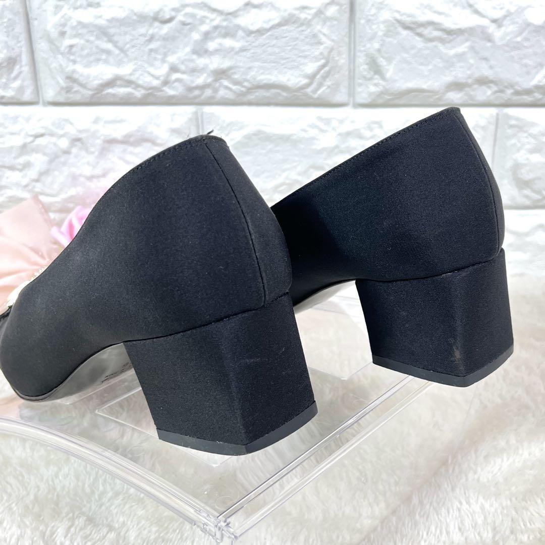 FENDI Shoes Pumps Heel FF EU 36 US 6 Black Authentic