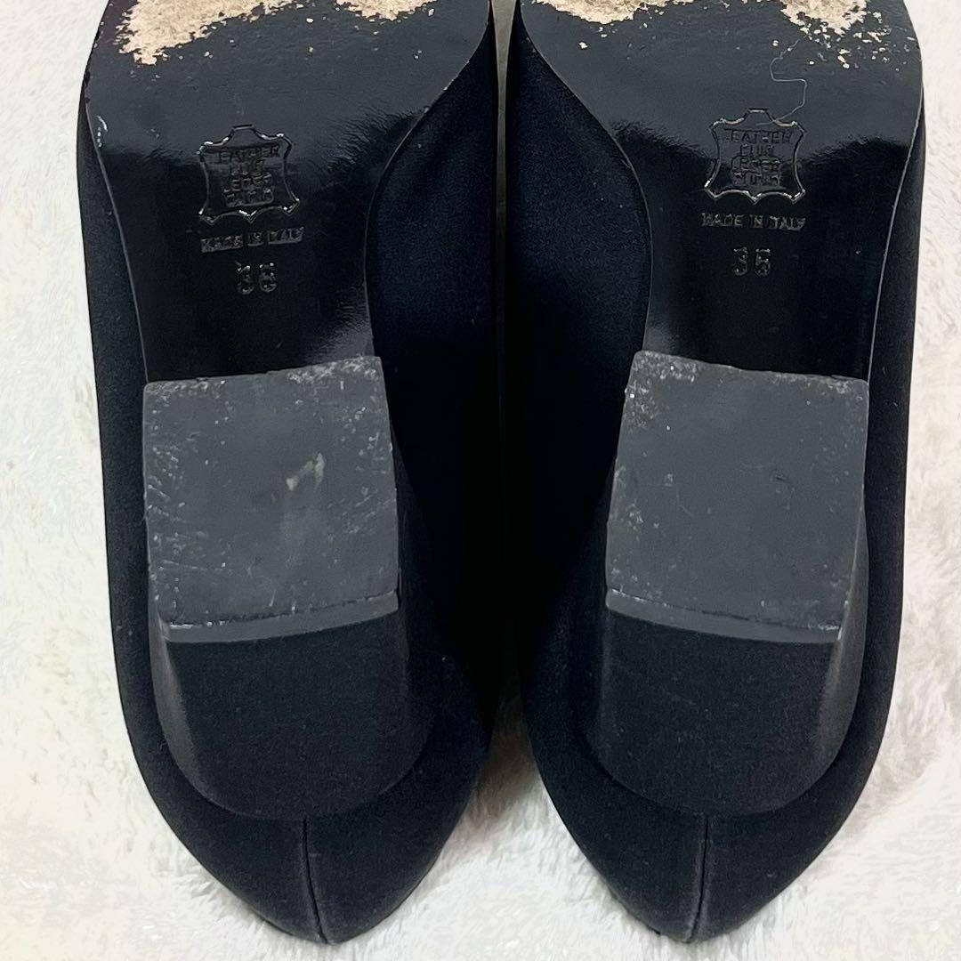 FENDI Shoes Pumps Heel FF EU 36 US 6 Black Authentic