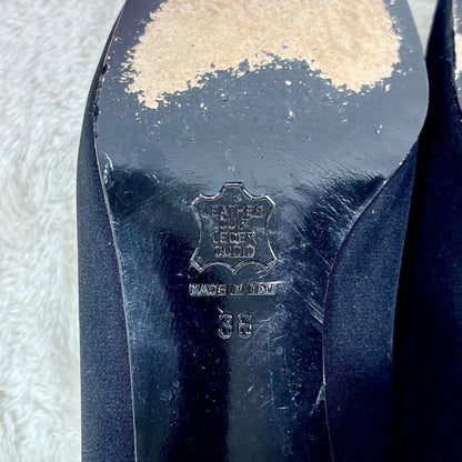 FENDI Shoes Pumps Heel FF EU 36 US 6 Black Authentic