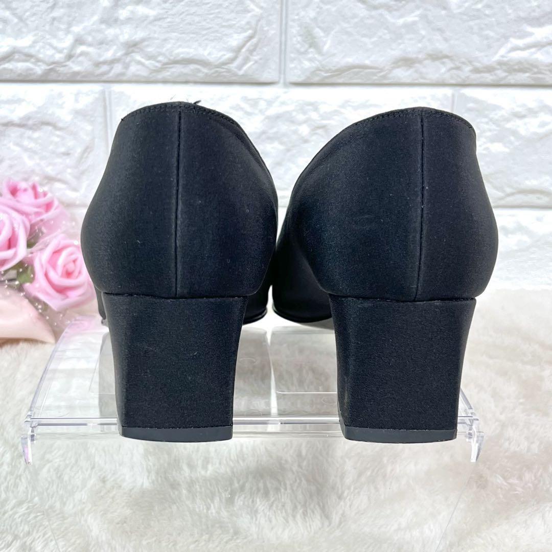 FENDI Shoes Pumps Heel FF EU 36 US 6 Black Authentic