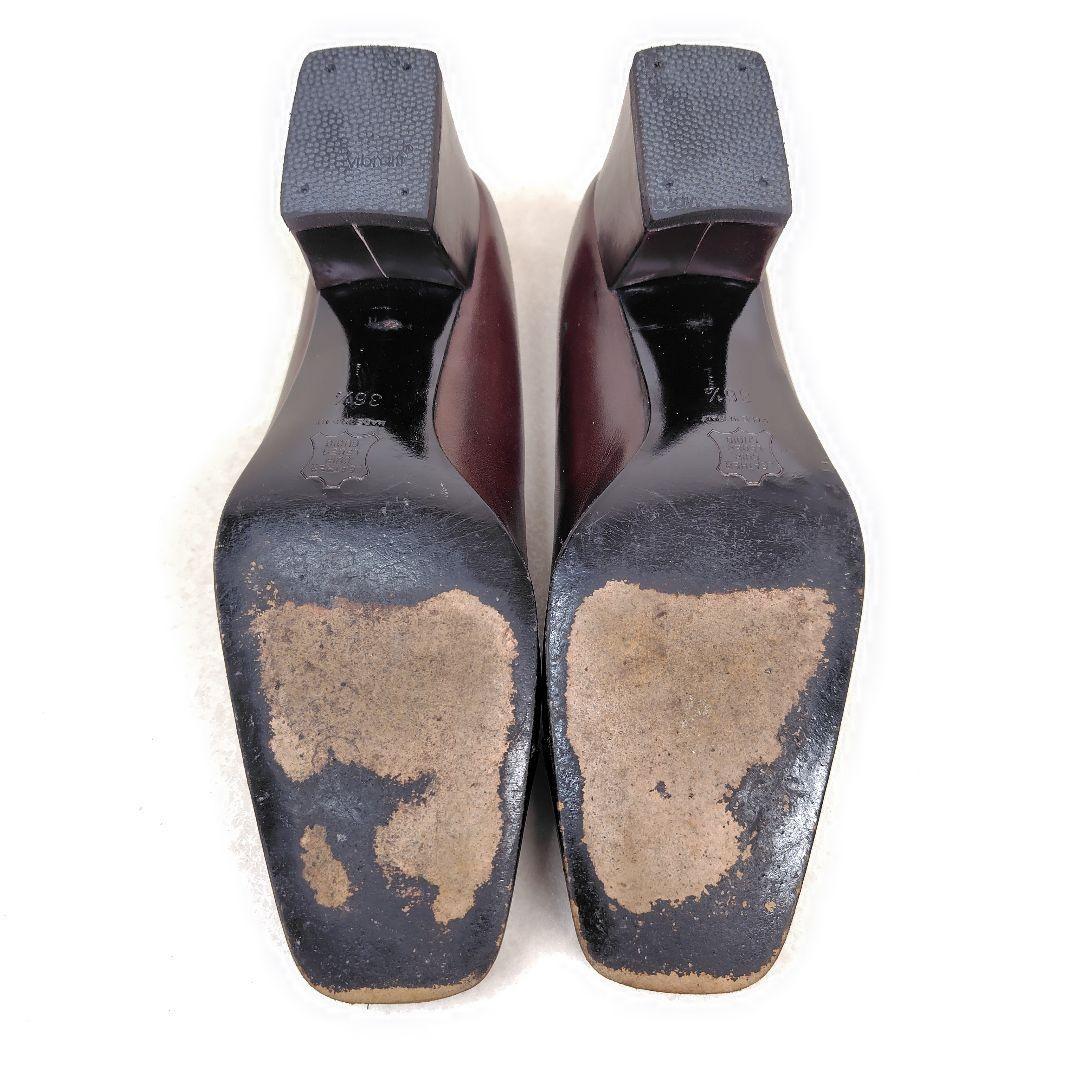 FENDI Shoes Pumps Heel FF EU 36.5 US 6.5 Dark Brown Authentic