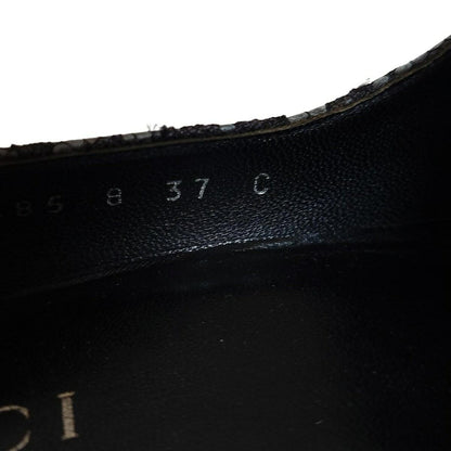 GUCCI Shoes Pumps Heel EU 37 US 7 Gray Purple Authentic