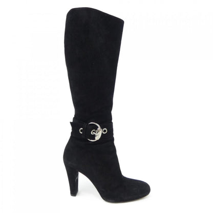 GUCCI Long Boots Shoes EU 37 US 7 Black Authentic