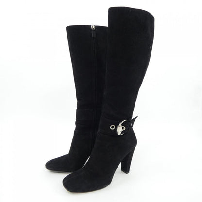 GUCCI Long Boots Shoes EU 37 US 7 Black Authentic