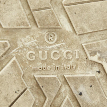 GUCCI Long Boots Shoes Shima EU 37 US 7 Suede Gray Authentic