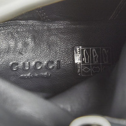 GUCCI Long Boots Shoes Shima EU 37 US 7 Suede Gray Authentic