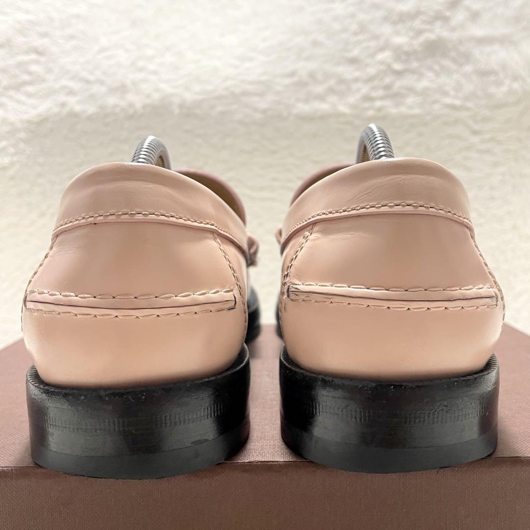 GUCCI Loafers Shoes Interlocking G EU 39 US 9 Pink Authentic