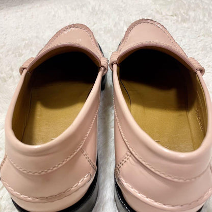 GUCCI Loafers Shoes Interlocking G EU 39 US 9 Pink Authentic