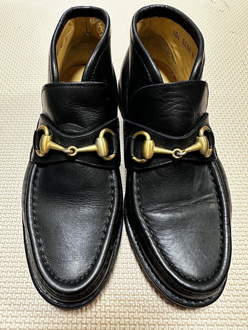 GUCCI Loafers Shoes Horse Bit EU 34.5 US 4.5 Black Authentic