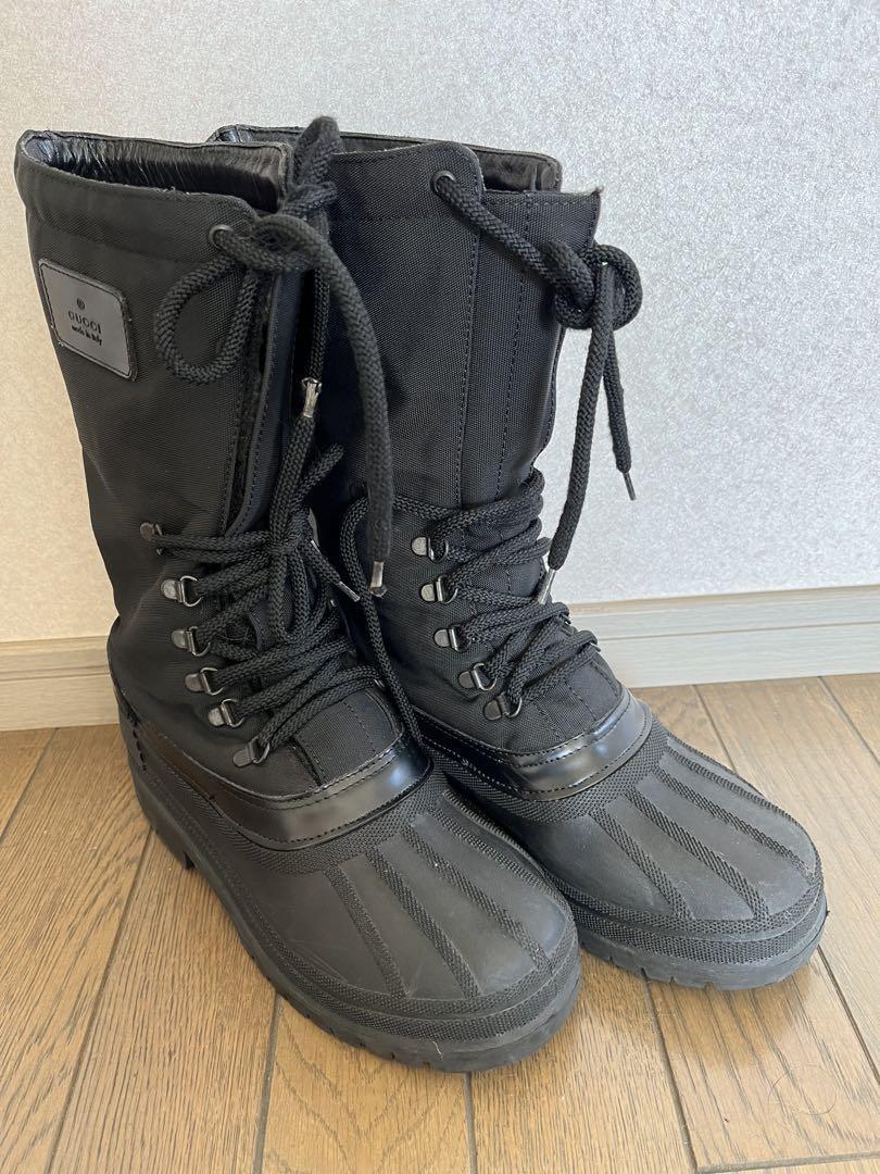 GUCCI Boots Shoes EU 37 US 7 Black Authentic