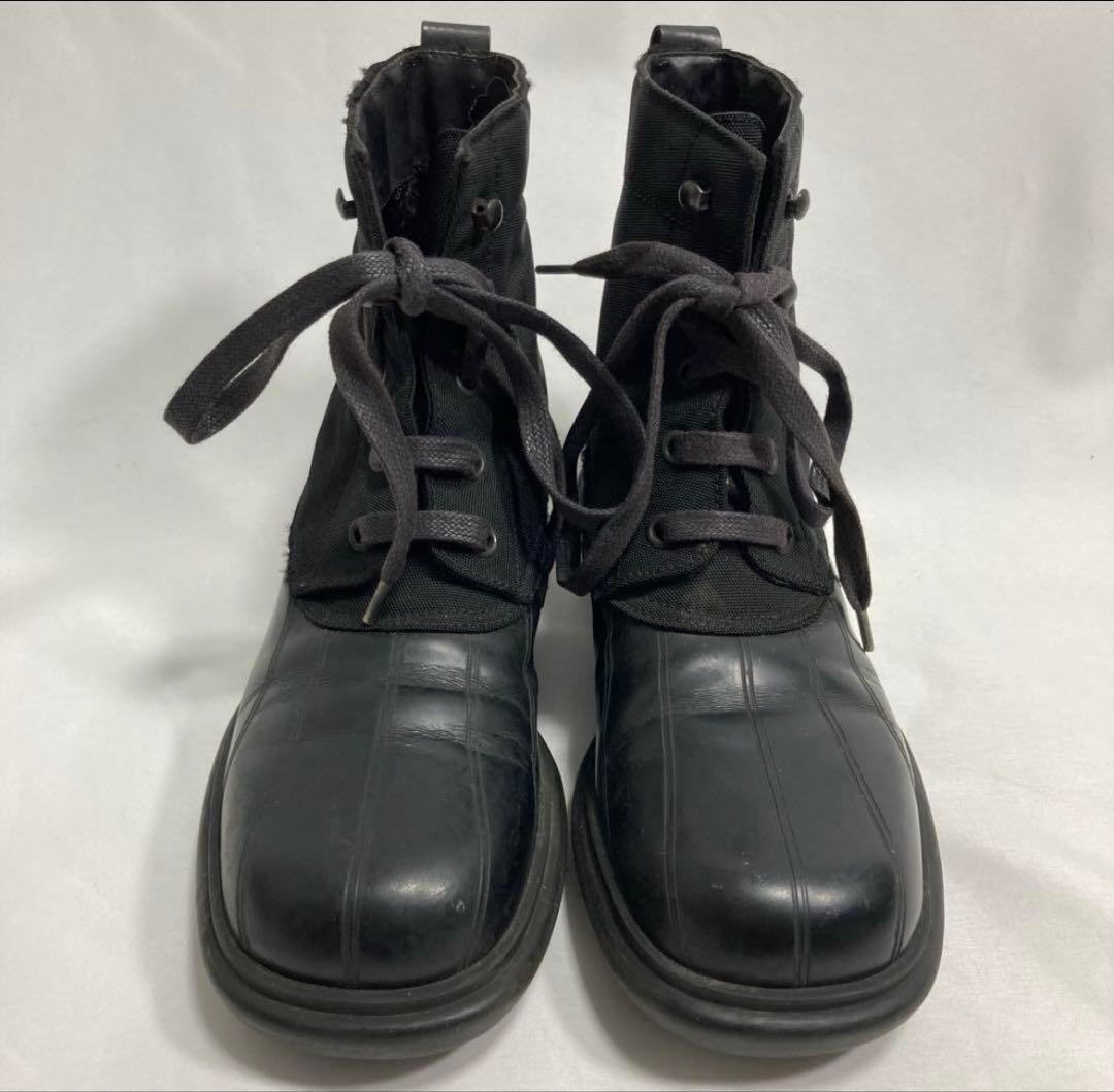 GUCCI Short Boots Shoes EU 35.5 US 5.5 Leather Canvas Black Authentic