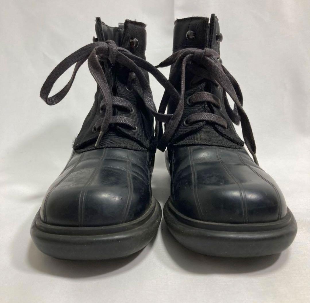 GUCCI Short Boots Shoes EU 35.5 US 5.5 Leather Canvas Black Authentic