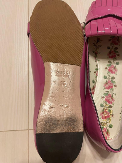 GUCCI Flat Shoes EU 35 US 5 GG Pink Authentic