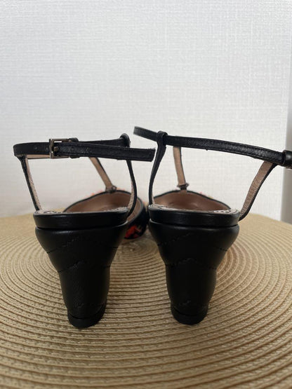 GUCCI Sandals Shoes EU 35.5 US 5.5 Multicolor Authentic