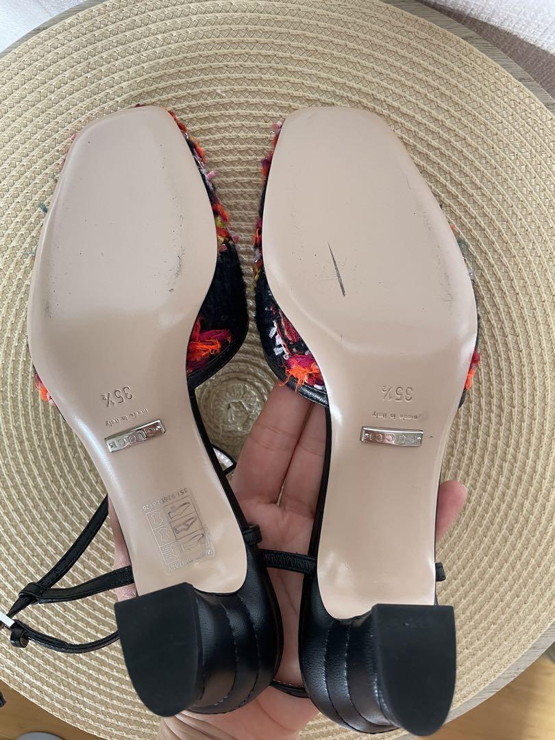 GUCCI Sandals Shoes EU 35.5 US 5.5 Multicolor Authentic