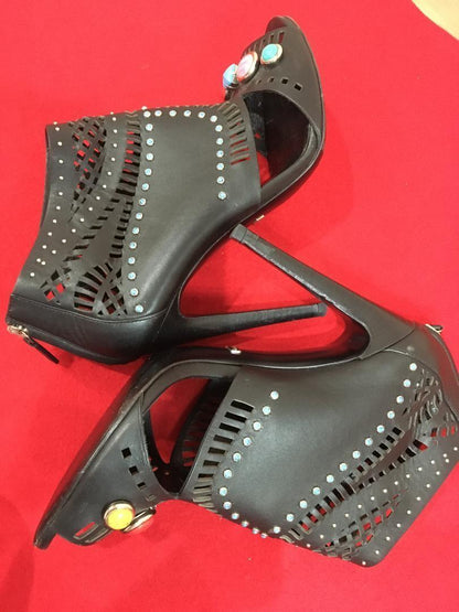 GUCCI Sandals Shoes EU 38 US 8 Multicolor Authentic