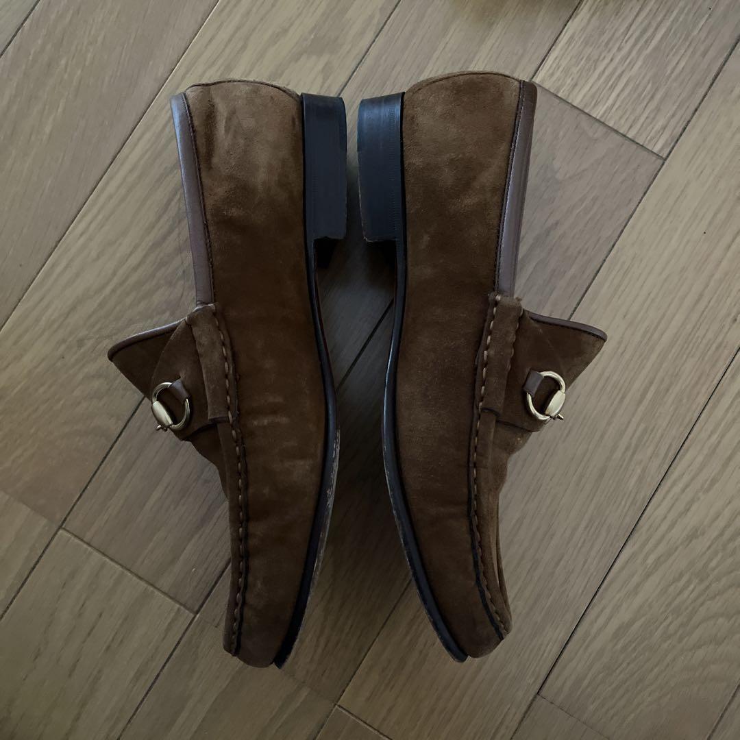 GUCCI Loafers Shoes Horse Bit EU 36.5 US 6.5 Brown Authentic