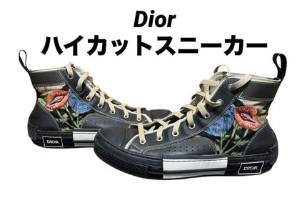Christian Dior Sneakers Shoes High-cut B23 Raymond Pettibon EU 40 US 7 Black