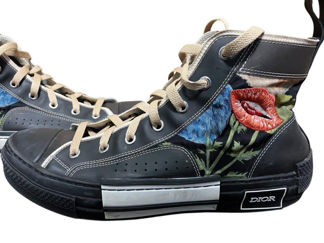 Christian Dior Sneakers Shoes High-cut B23 Raymond Pettibon EU 40 US 7 Black